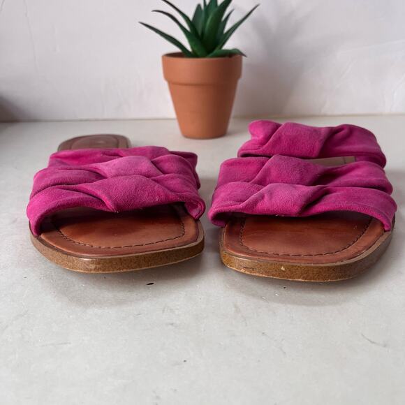 1.State Suede Knoted Slide Womens Sandals Sz 8.5M Boho Strappy Coastal Minimal - Picture 3 of 11